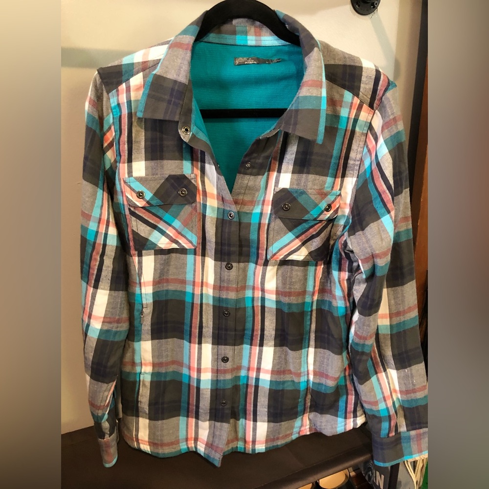 prAna Heavyweight Flannel (Thermal), Size L, New w/out Tags